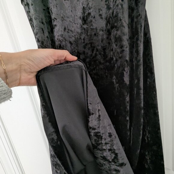 Michael Kors black Velvet slip midi dress, Small, NWT - Picture 5 of 9